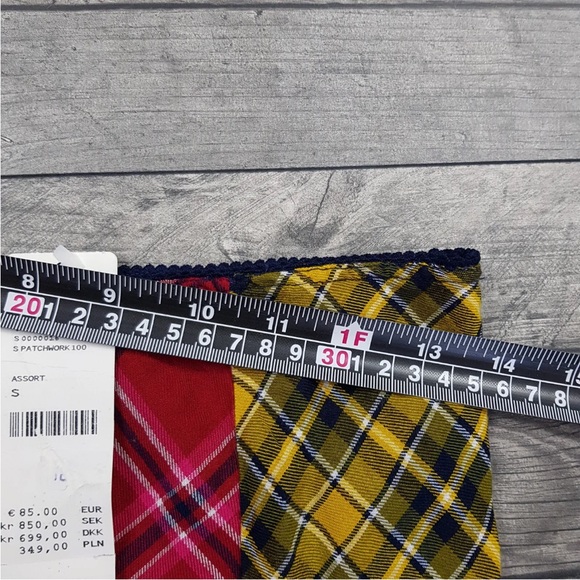 Urban Outfitters Patchwork Tartan Midi Skirt Small 10 Checked Boho Festival BNWT - Picture 5 of 10